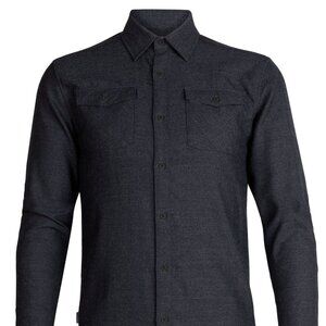 Icebreaker Men's Merino Lodge Long Sleeve Flannel Shirt
